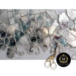 Glasdekoutseite für Crystal Dragon Seidenpapier