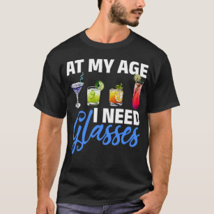 Gläser alternder Spaß Funny Old People T-Shirt