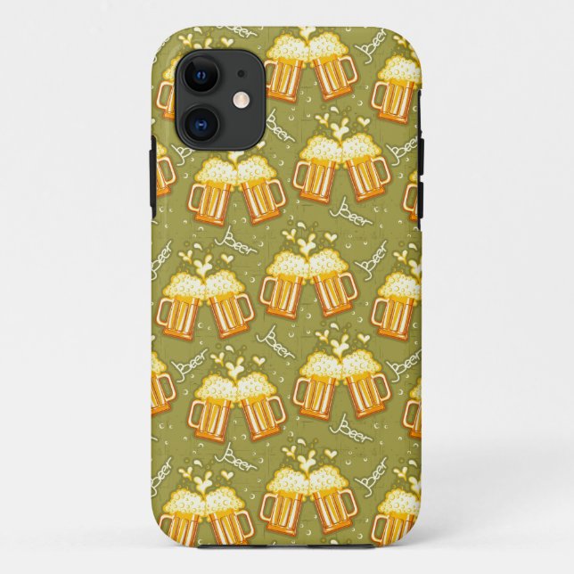 Gläser des Bier-Musters Case-Mate iPhone Hülle (Rückseite)