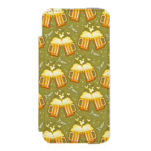 Gläser des Bier-Musters Incipio Watson™ iPhone 5 Geldbörsen Hülle