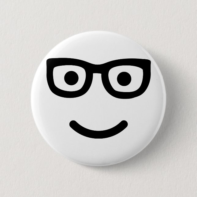 Gläser Geek-Nerd Button (Vorderseite)