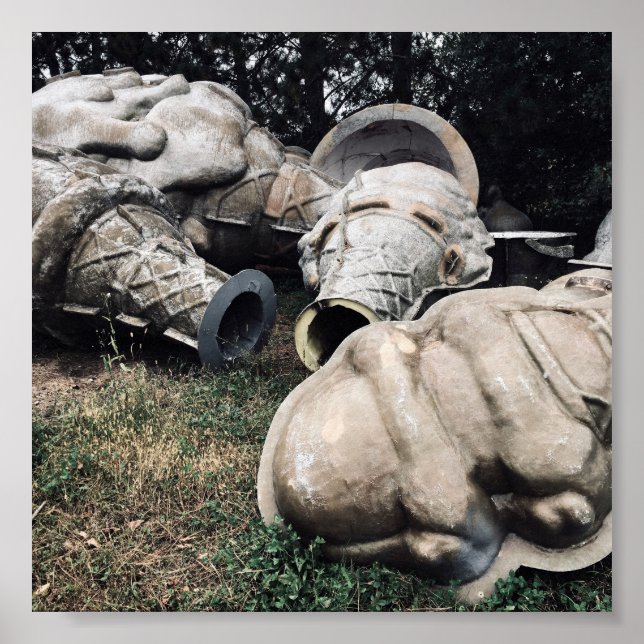 Glasfaser-Friedhofseiskegel Poster (Vorne)