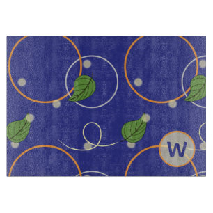 Glasfaser über Wasserglas-Schneidebrett Schneidebrett