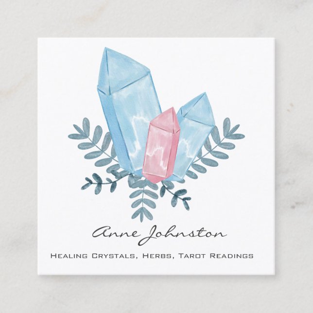 Glasfaserkabel Business Card Quadratische Visitenkarte (Vorderseite)