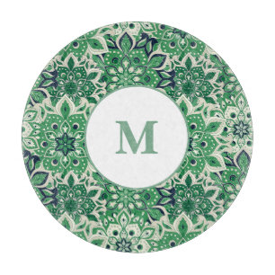 Glasfaserkabel mit grünem Tile Schneidebrett