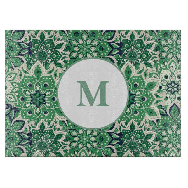 Glasfaserkabel mit grünem Tile Schneidebrett (Vorderseite)