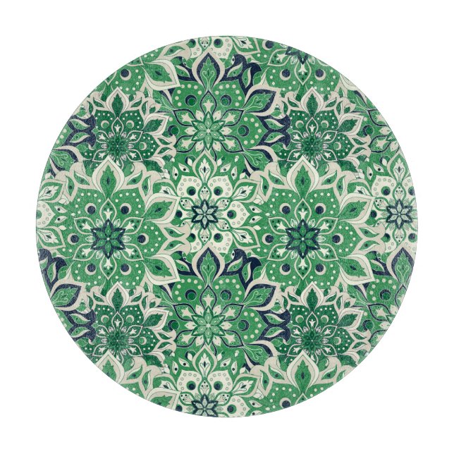 Glasfaserkabel mit grünem Tile Schneidebrett (Vorderseite)