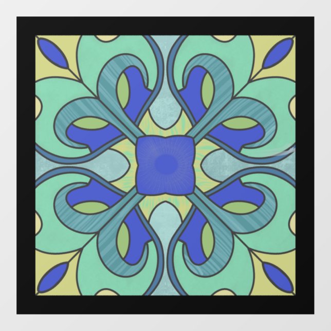 Glasfenster Decal Aqua One Fensteraufkleber (Blatt)