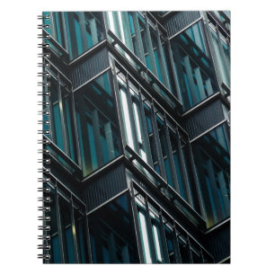 GLASFENSTER-GEBÄUDE NOTIZBLOCK