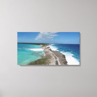 Glasfenster in Eleuthera Leinwanddruck