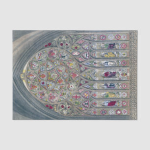 Glasfenster Kathedrale Illustration Seidenpapier