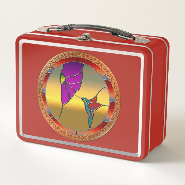 Glasfenster Metall Lunch Box (Vorderseite)