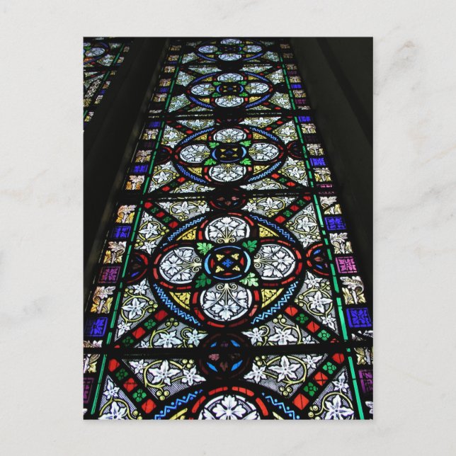 Glasfenster St Mary Bishops Lydeard Postkarte (Vorderseite)