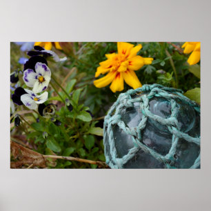 Glasfischerboje, horizontal poster