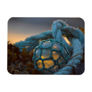 Glasfischerboje, Sonnenuntergang, Alaska Magnet