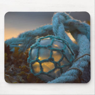 Glasfischerboje, Sonnenuntergang, Alaska Mousepad