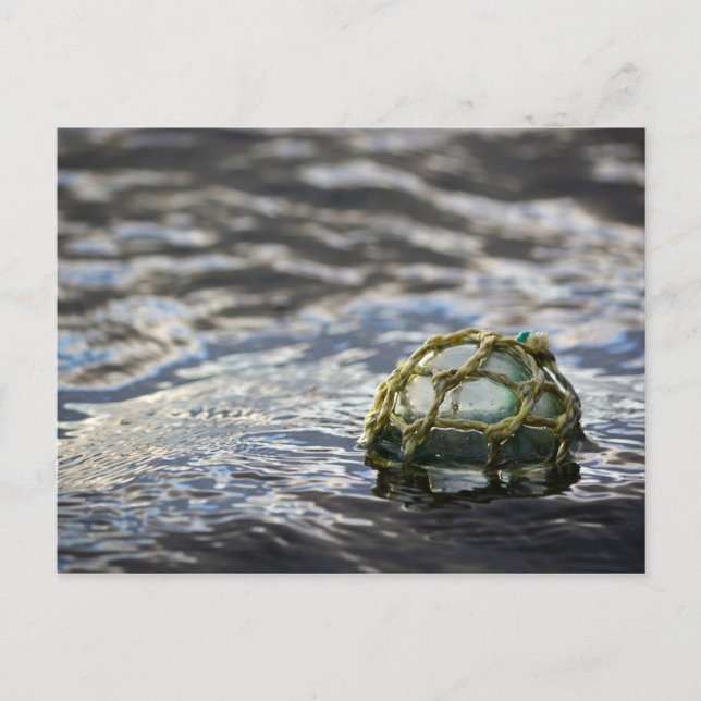 Glasfischerei Float Portrait Postkarte (Vorderseite)