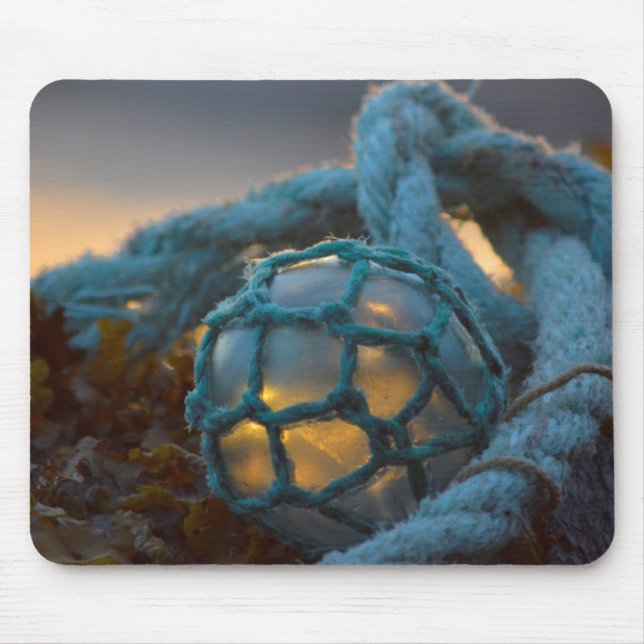 Glasfischerei, Sunset, Alaska Mousepad (Vorne)