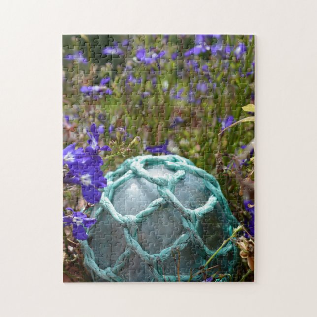 Glasfischerei und Blume (Vertikal)