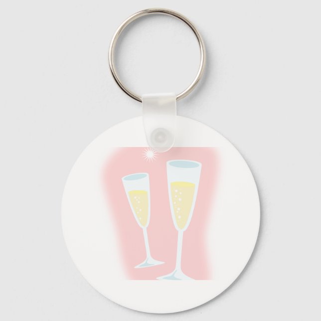 Glasflasche 29185 Cartoon trinken Alkoholtupfer Schlüsselanhänger (Vorderseite)