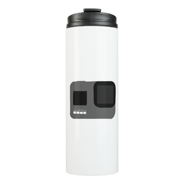 Glasflasche Thermosbecher (Vorderseite)
