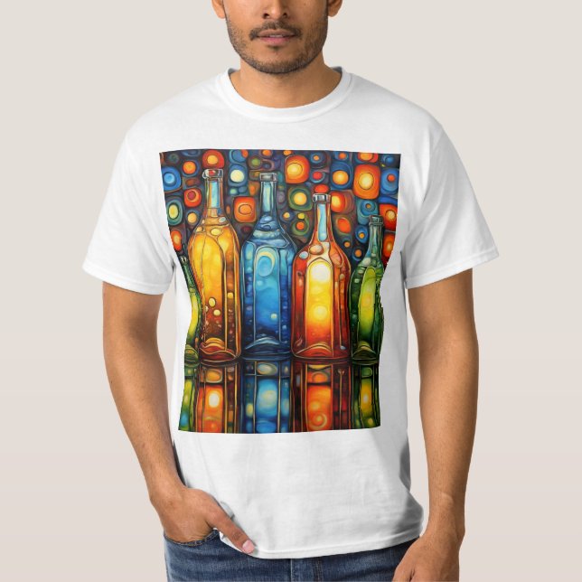 Glasflaschen Reflektiert 4 T-Shirt (Vorderseite)