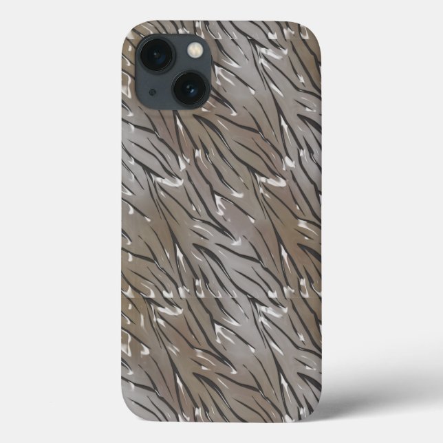 Glasfliesen 3D flüssiger Tiger Zebraleder Case-Mate iPhone Hülle (Rückseite)