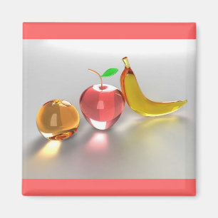 Glasfrucht-Magnet Magnet