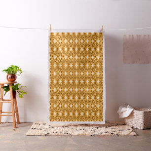 Glasgarten Rose in Gold Stoff