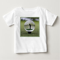 Glasgolfball mit Golf Player innen,
