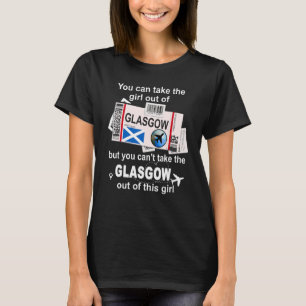 Glasgow Boarding Pass  Glasgow Girl  Glasgow T-Shirt