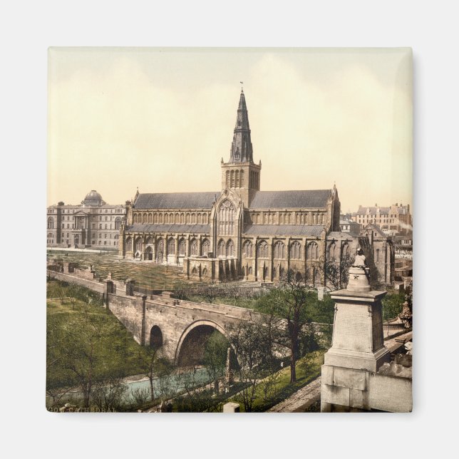 Glasgow Cathedral, Glasgow, Schottland Magnet (Vorne)