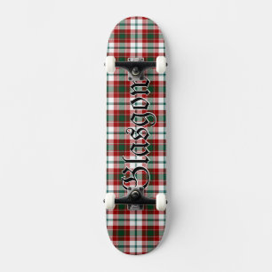 Glasgow Clan Tartan Kariert Skateboard