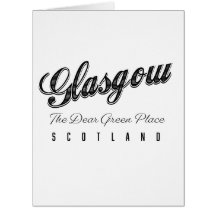 Glasgow Écosse "L'endroit vert cher"