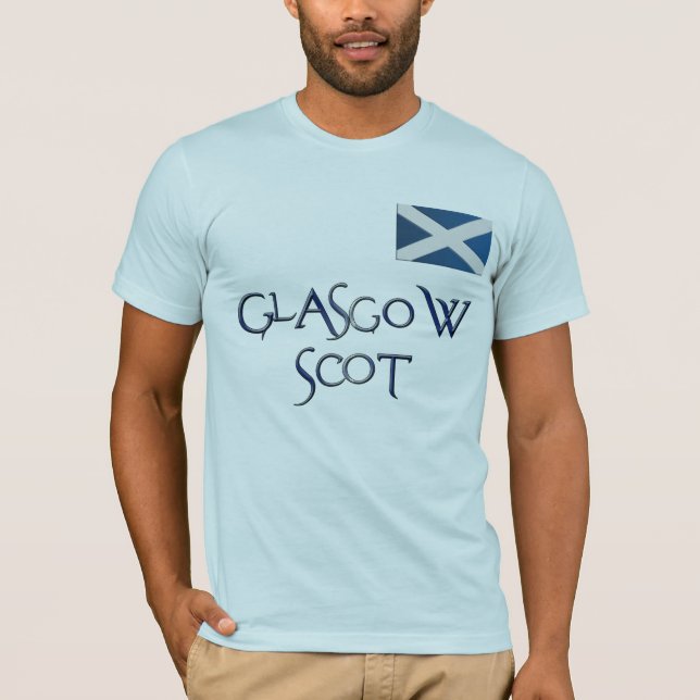 Glasgow FLAG of SCOTLAND Patriotic T - Shirt (Vorderseite)