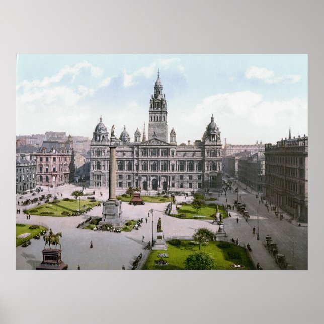 Glasgow George Square Poster (Vorne)