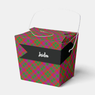 Glasgow Green Red Purple Tartan-Geschenkverpackung Geschenkschachtel