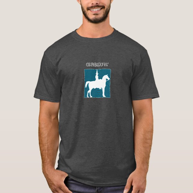 Glasgow-Herzog des blauen Kreis-T - Shirt (Vorderseite)
