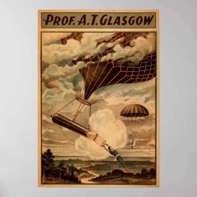 Glasgow Hot Air Balloon Circus Theater Poster (Vorne)
