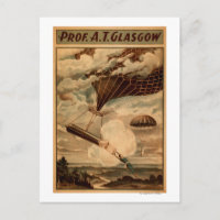 Glasgow Hot Air Balloon Circus Theater Poster