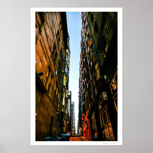 Glasgow Lane Poster (Vorne)
