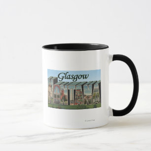 Glasgow, Montana - große Buchstabe-Szenen Tasse