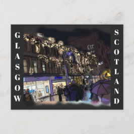 Glasgow-Postkarte Postkarte