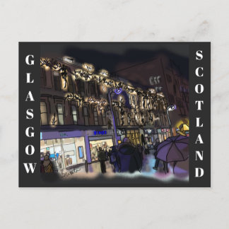 Glasgow-Postkarte Postkarte