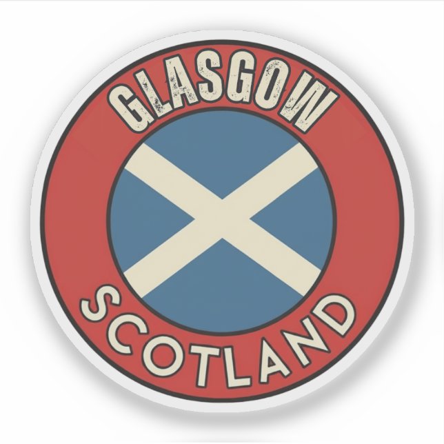 Glasgow, Schottland Aufkleber (Vorderseite)