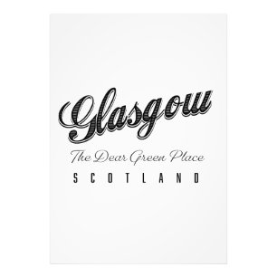 Glasgow Schottland "Der liebe grüne Ort" Fotodruck