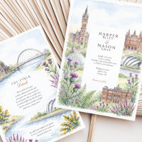 Glasgow Schottland Distel Kelvingrove Hochzeit