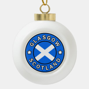 Glasgow Schottland Keramik Kugel-Ornament