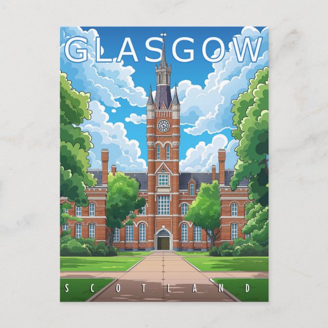 Glasgow, Schottland Postkarte (Vorderseite)