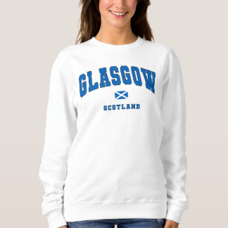 Glasgow Schottland Uk Vintage Hochschulstil Sweatshirt